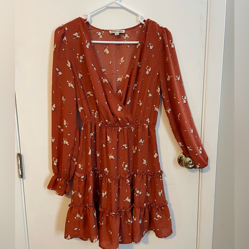 Short dress, burnt orange, small